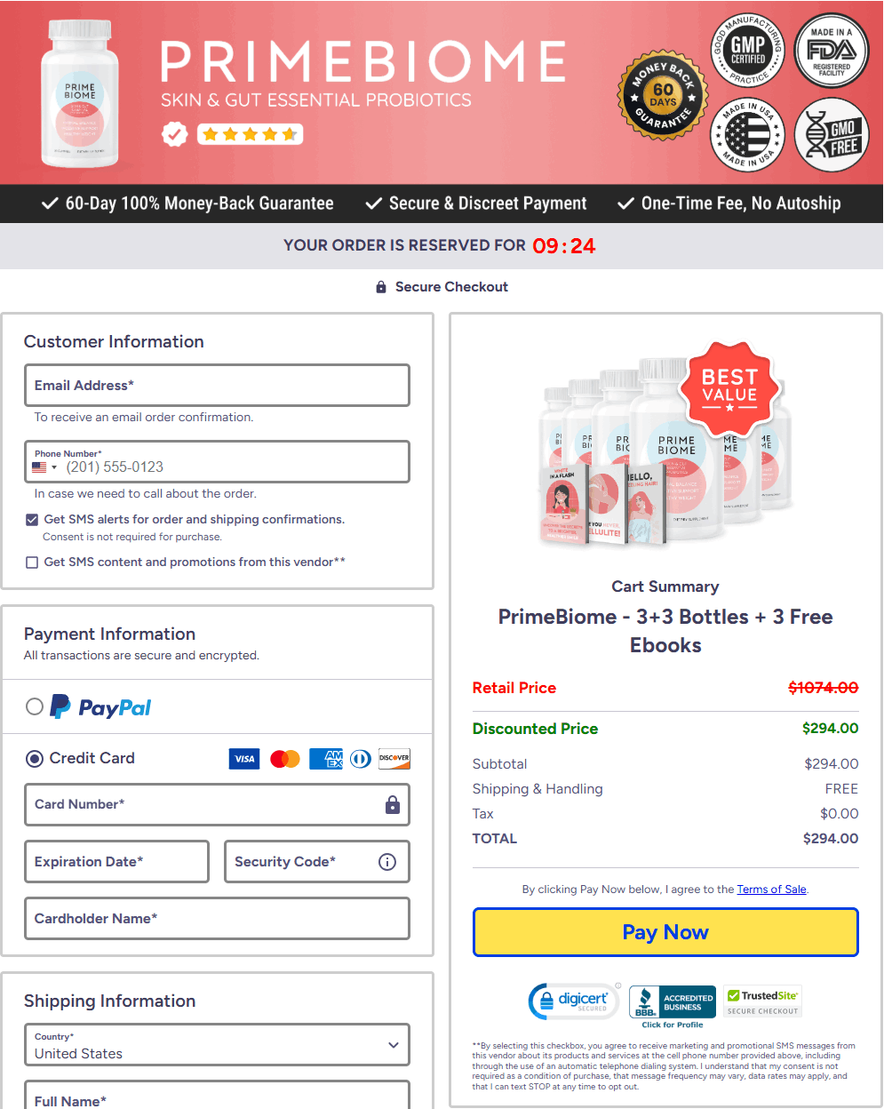 PrimeBiome-order-page